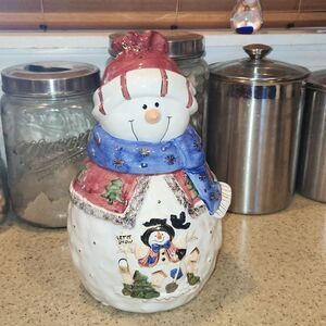Snowman Cookie Jar Large